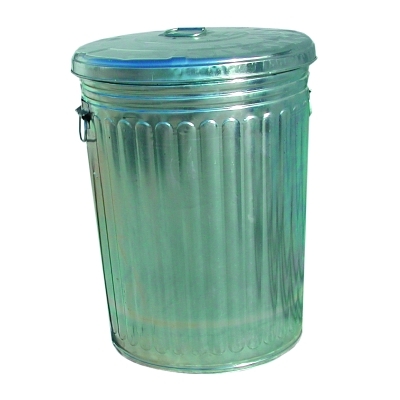 20 GALLON GALVANIZED TRASH CAN WITH LID